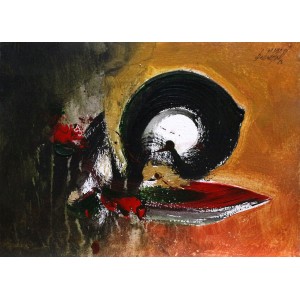 S. M. Naqvi, 10 x 14 Inch, Acrylic on Canvas, Abstract Painting, AC-SMN-105